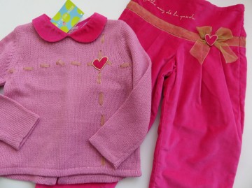 Agatha broek trui roze set 2