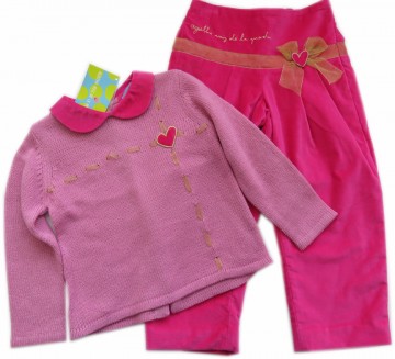 Agatha broek trui roze set
