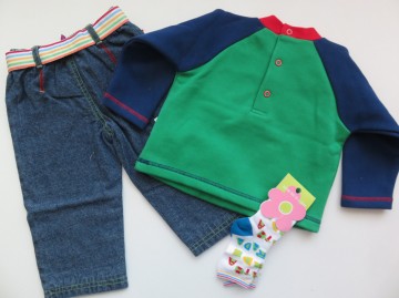 Agatha broek trui sokken groen 1