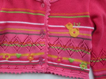 Deux vest vogels roze c