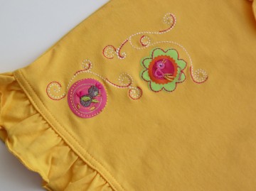 Dpd topje geel vogel 2