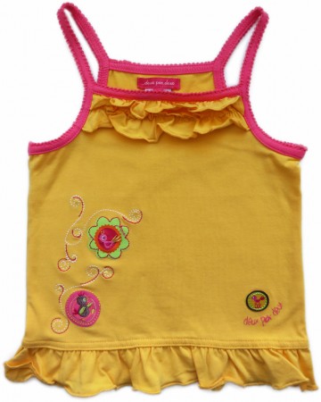 Dpd topje geel vogel