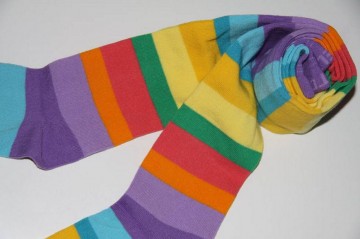 Gestreepte maillot paars  714a