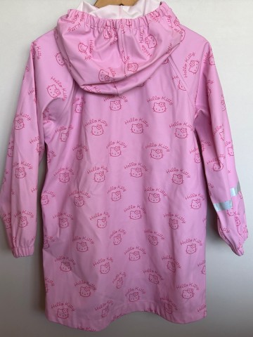 H&M Hello Kitty regenjas maat 122/128 achterkant