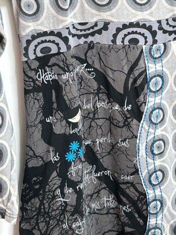 Desigual grijze jurk detail3
