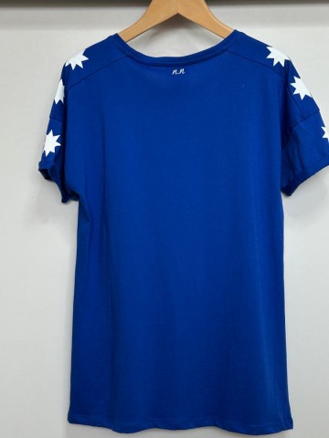 Nik&Nik blauw shirt Lucky Girl maat 16/ 176  achterkant