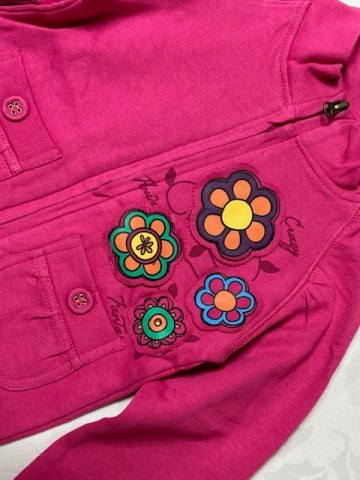 Fuchsia roze sweatvest Knot So Bad  D2