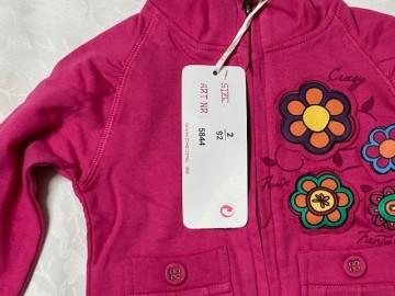 Fuchsia roze sweatvest Knot So Bad D