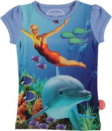 Kunstboer shirt dolfijn