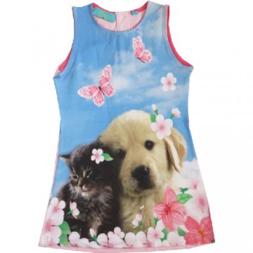 Lovely girls jurk poesje hondje roze