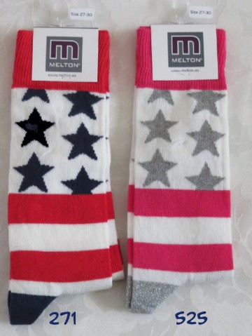 Melton kniekousen sterren mix 0