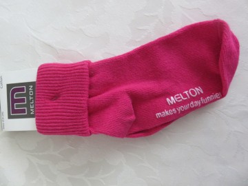 Melton sokken fuchsia roze b