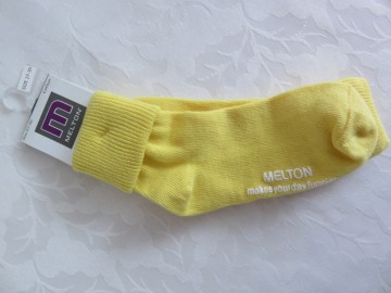 Melton sokken geel b