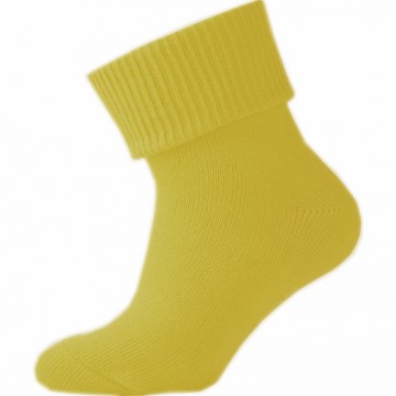 Melton sokken geel