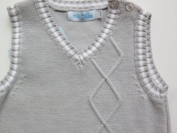 Mirtillo spencer lichtgrijs wit 1