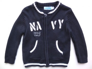 Mirtillo vest navy wit