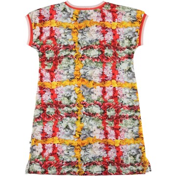 Molo california jurk checked flowers b