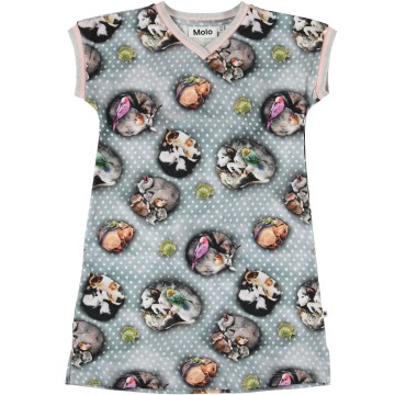 Molo california jurk pets dots