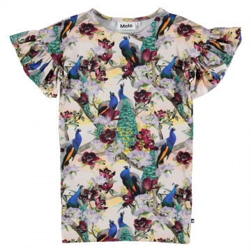 Molo coralie jurk pauw