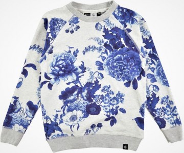Molo shirt blauwe bloemen