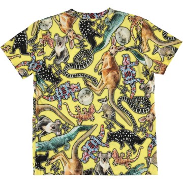 Molo shirt roxo dieren geel