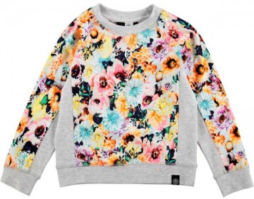 Molo sweatshirt painted flowers b