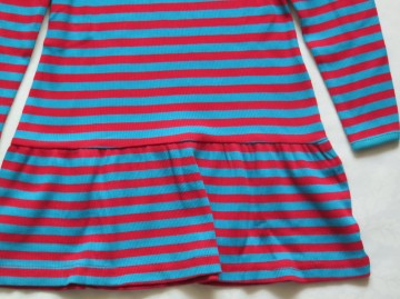 Moonkids jurk rood blauw b