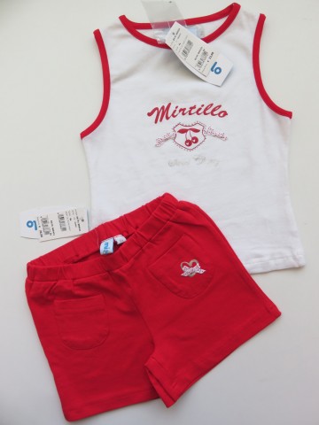 Mrt kersen meisjes broek shirt 1 0