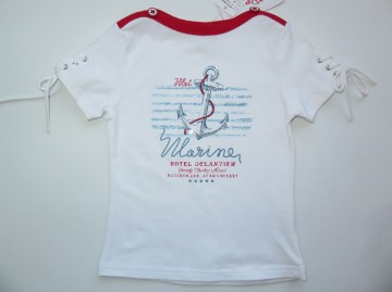 Mrt marine girl wit shirt top 1