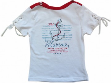 Mrt marine girl wit shirt top