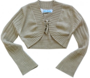 Mrt meisjes bolero goud lyrex 2