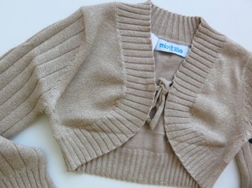 Mrt meisjes bolero goud lyrex 3