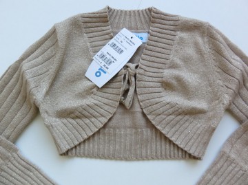 Mrt meisjes bolero goud lyrex 5