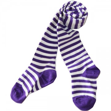 Paarse gestreepte maillot