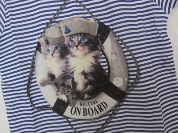 Sb gestreepte shirt poesjes 2