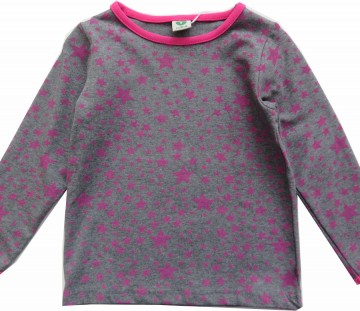 Smafolk shirt roze grijs