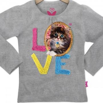 Stones bones shirt grijs poes