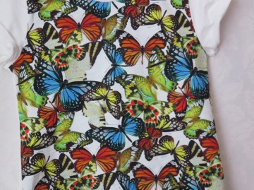 Wild shirt vlinders wit 1