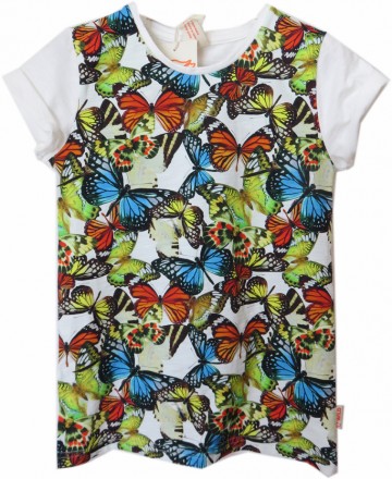 Wild shirt vlinders wit