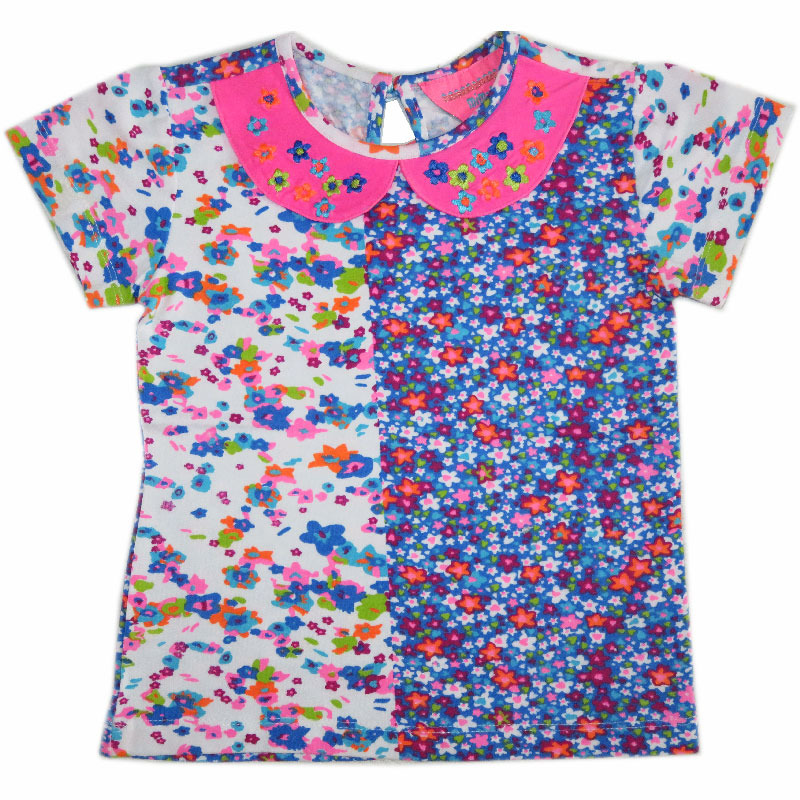 diameter Lol overschot Mim-Pi shirt Bloemen - PaRit kinderkleding- online kleding voor jongens en  meisjes