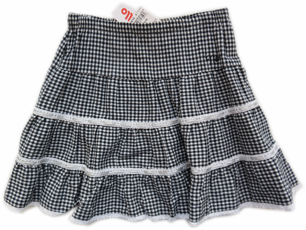 Betere Mirtillo geruite rok zwart wit - PaRit kinderkleding- online MX-98