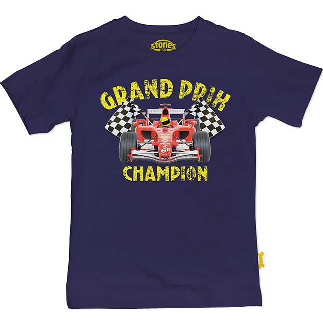 Feest Gemiddeld Verhuizer Stones & Bones t-shirt Grand Prix navy - PaRit kinderkleding- online kleding  voor jongens en meisjes